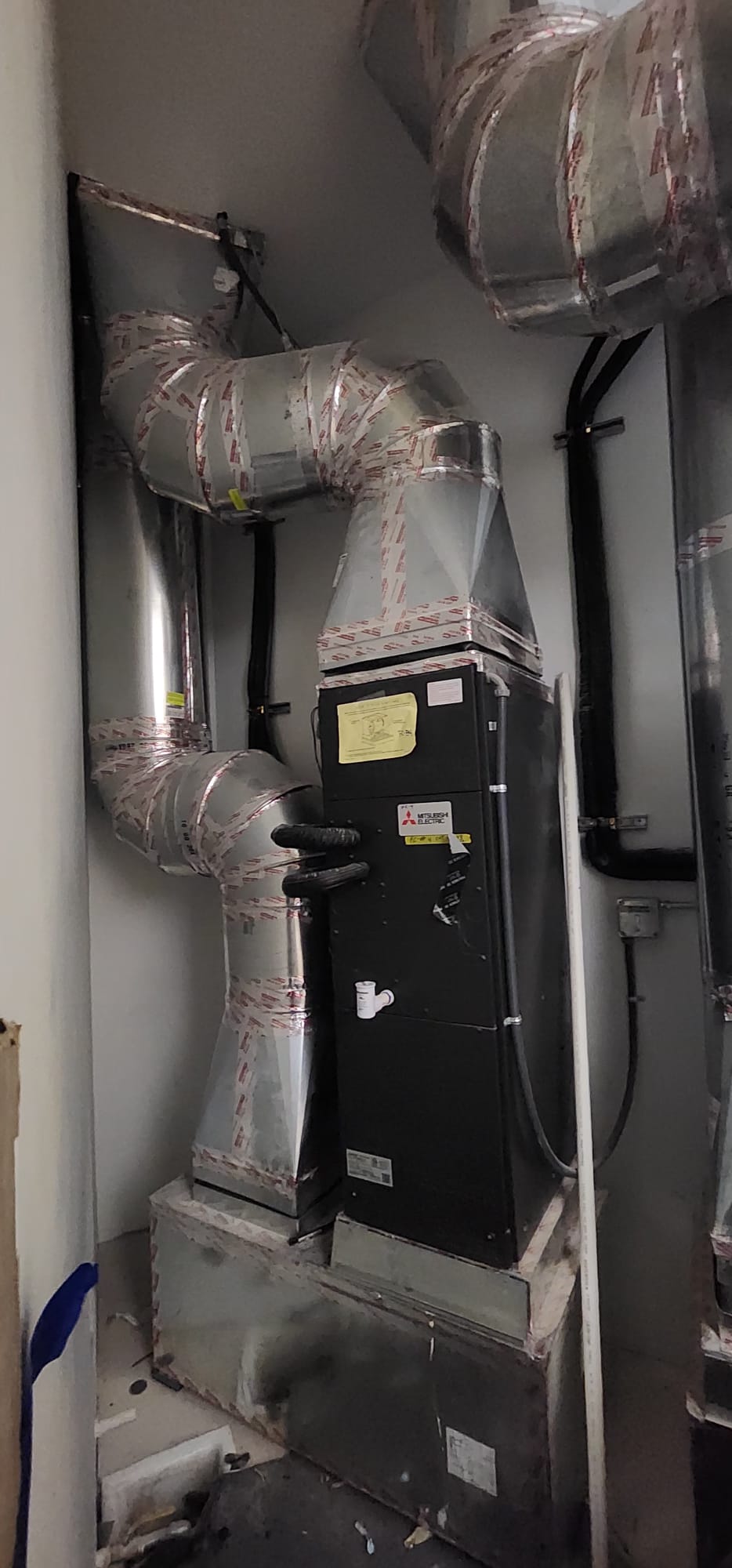 Electrical compartment inside residential HVAC equipment