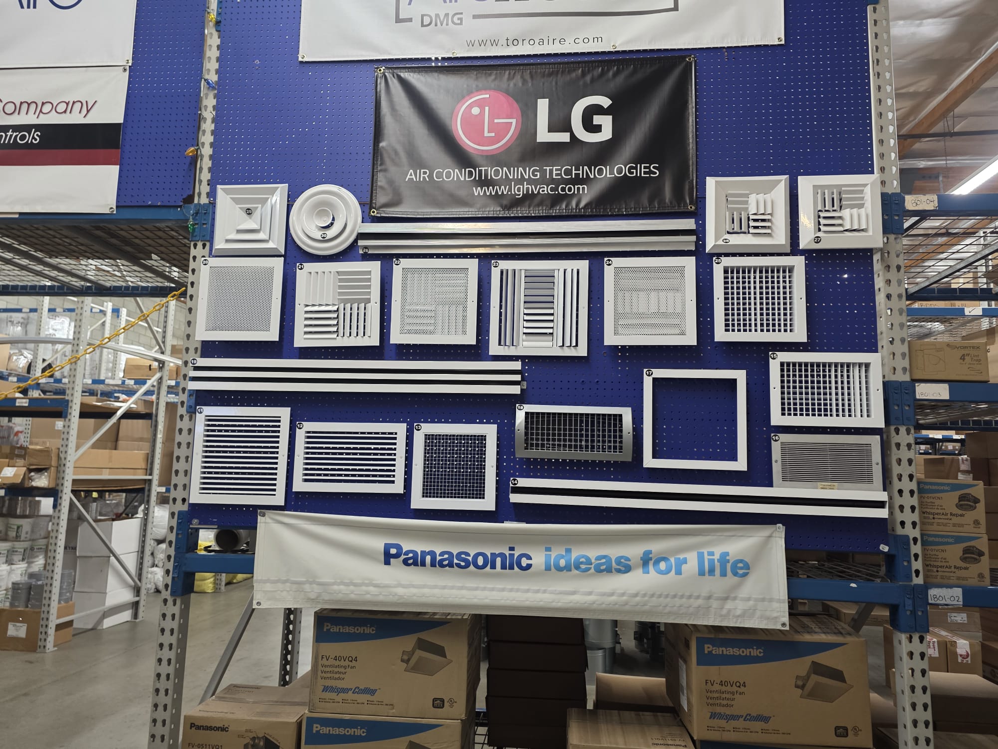 HVAC grille and control options for residential installations